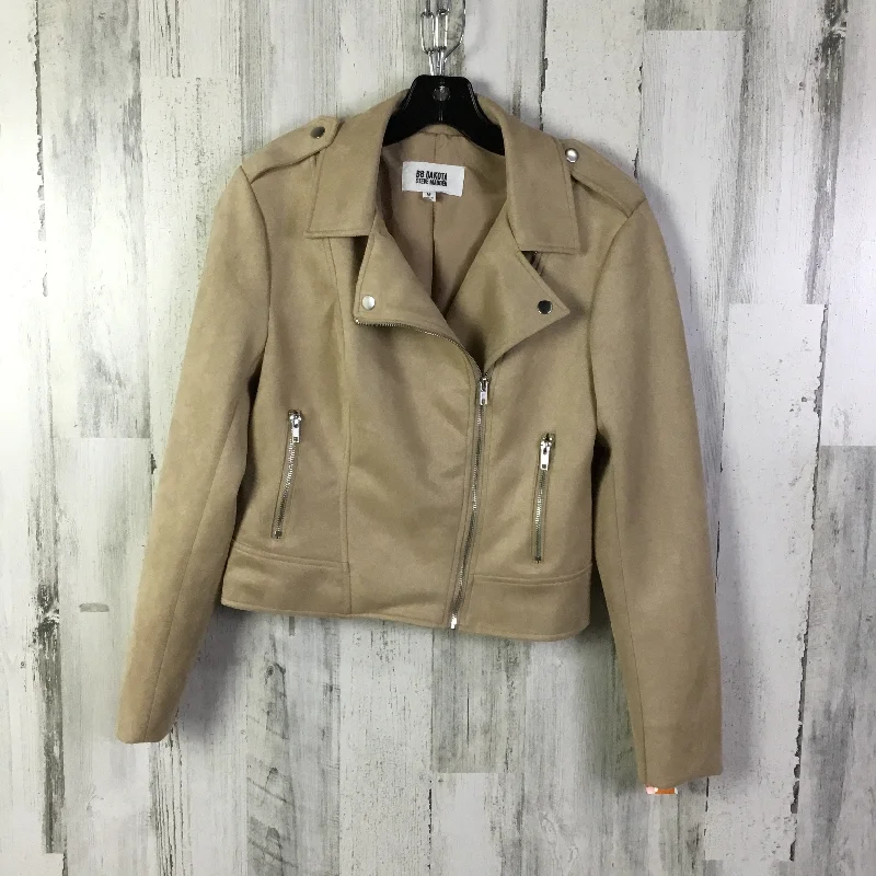 Jacket Moto By Bb Dakota In Cream, Size: M