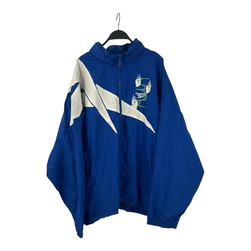 Reebok/Windbreaker/XXL/Blue/Nylon/Custom/