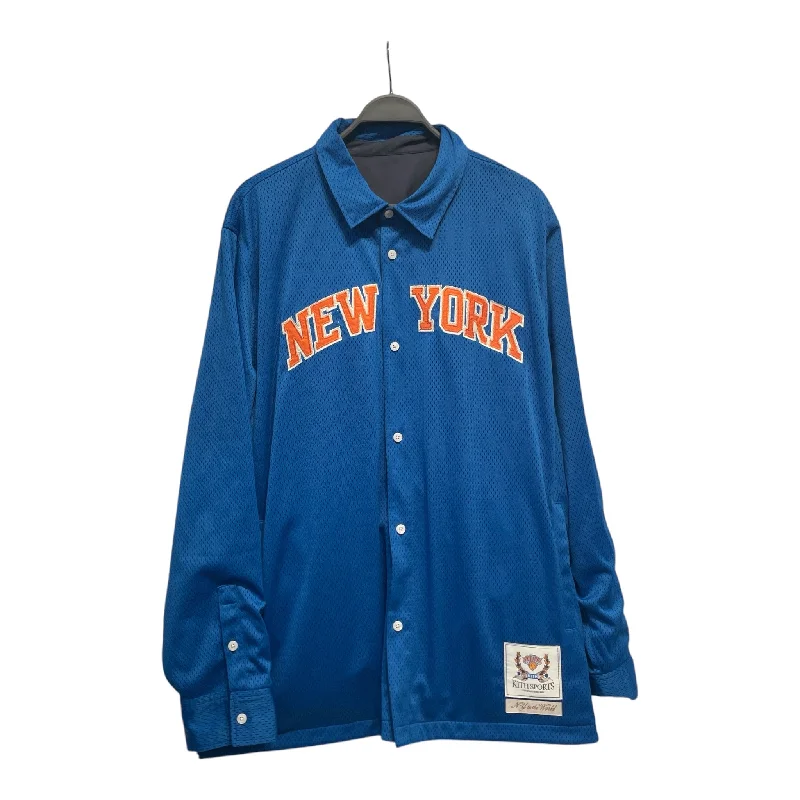 KITH/Windbreaker/XL/Polyester/NVY/Graphic/navy knicks letter