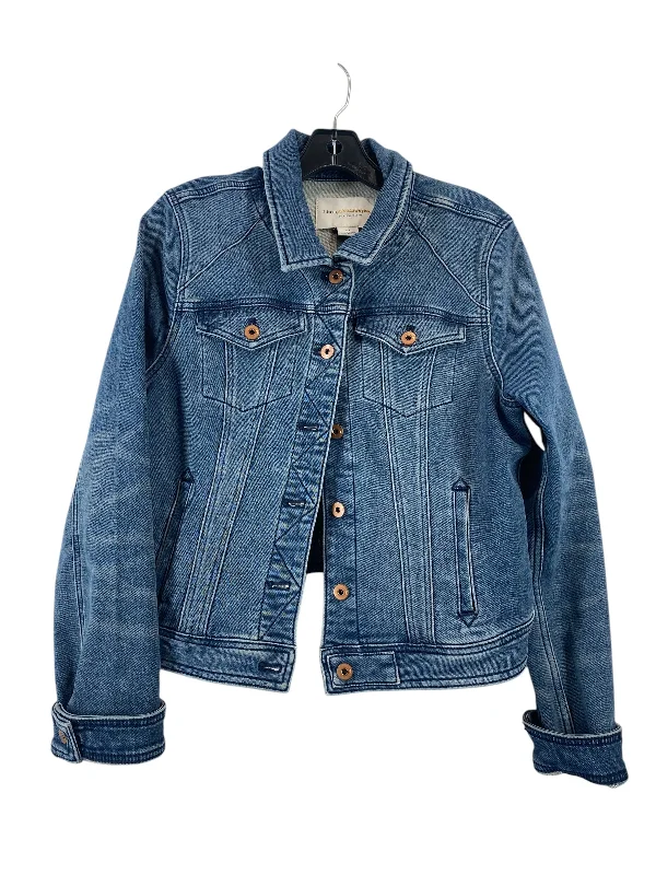 Jacket Other By Anthropologie In Blue Denim, Size: L