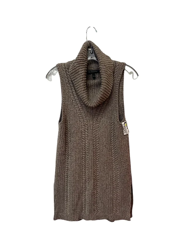 Vest Sweater By Banana Republic In Taupe, Size: S