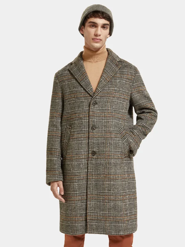 Wool blend overcoat