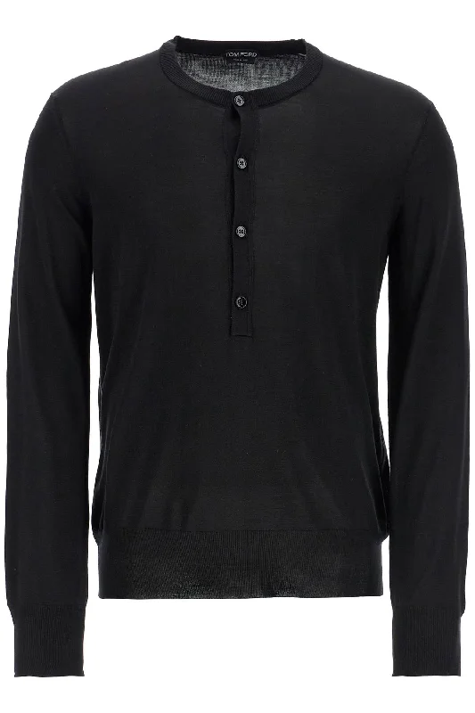 Tom Ford Men's Silk Henley Neckline Pullover Set