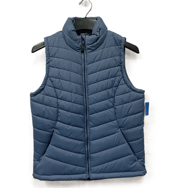 Vest Puffer & Quilted By Dsg Outerwear In Blue, Size: M