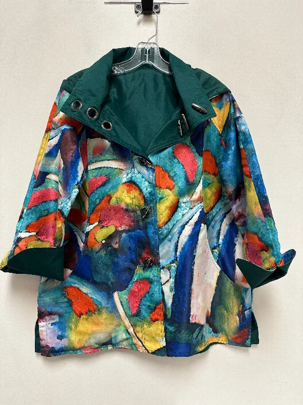 Jacket Utility By Clothes Mentor In Multi-colored, Size: S