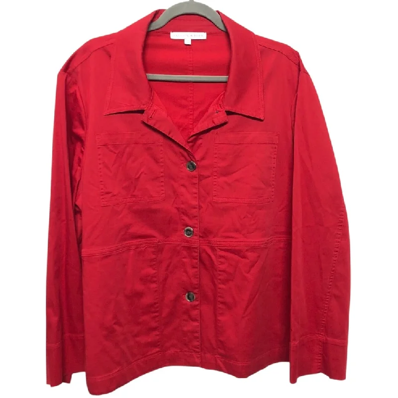 Jacket Utility By Preston And New York In Red, Size:16