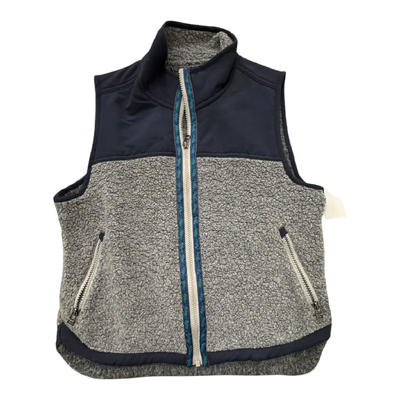 Vest Faux Fur & Sherpa By Toad & Co In Blue, Size: S