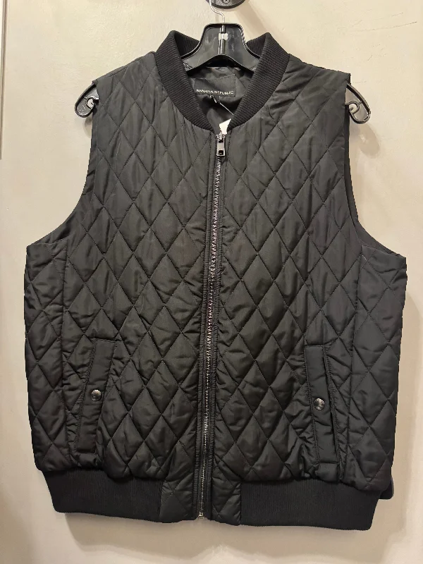 Vest Puffer & Quilted By Banana Republic In Black, Size: L