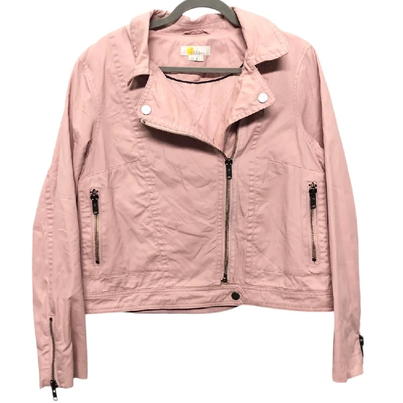 Jacket Moto By Boden In Pink, Size:12