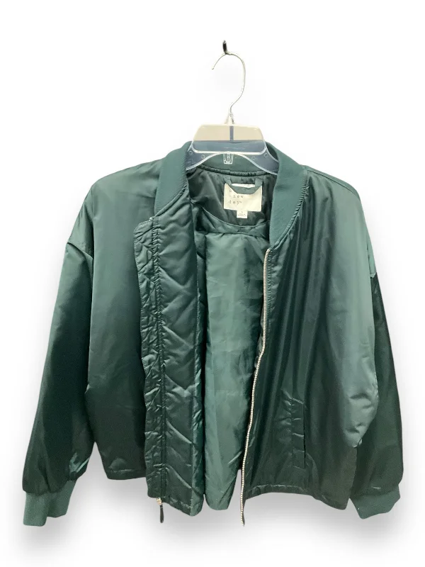 Jacket Puffer & Quilted By A New Day In Green, Size: L