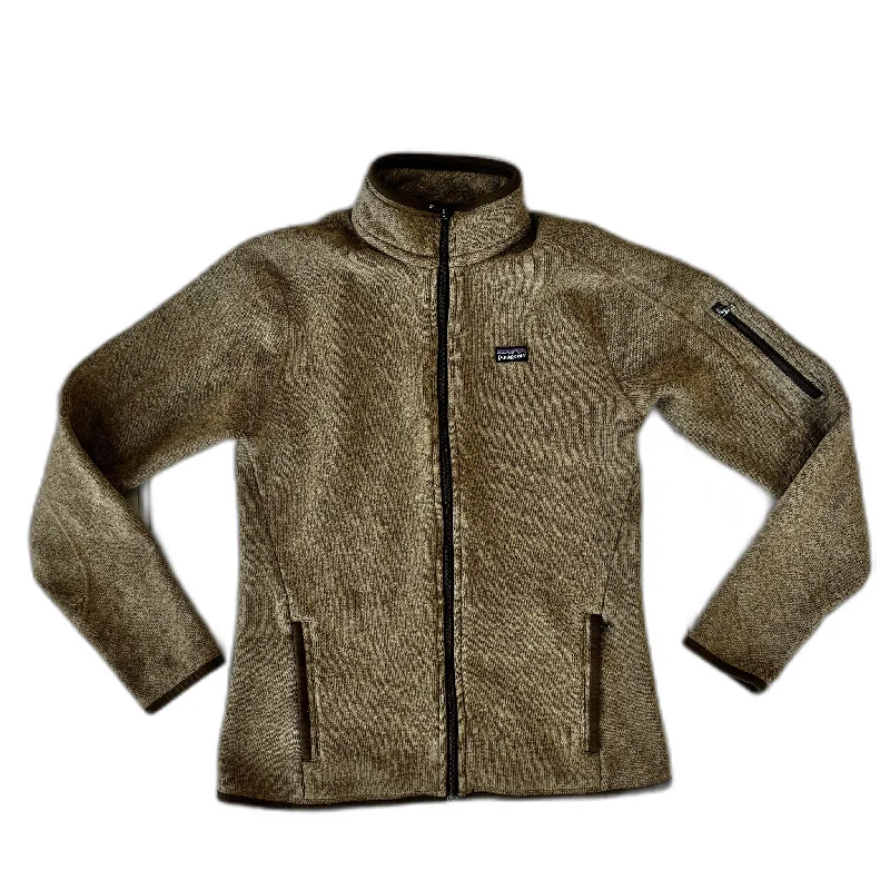 Jacket Fleece By Patagonia In Brown, Size: M