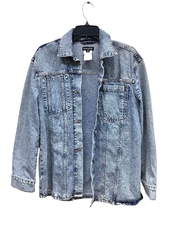 Jacket Denim By Clothes Mentor In Blue Denim, Size: S