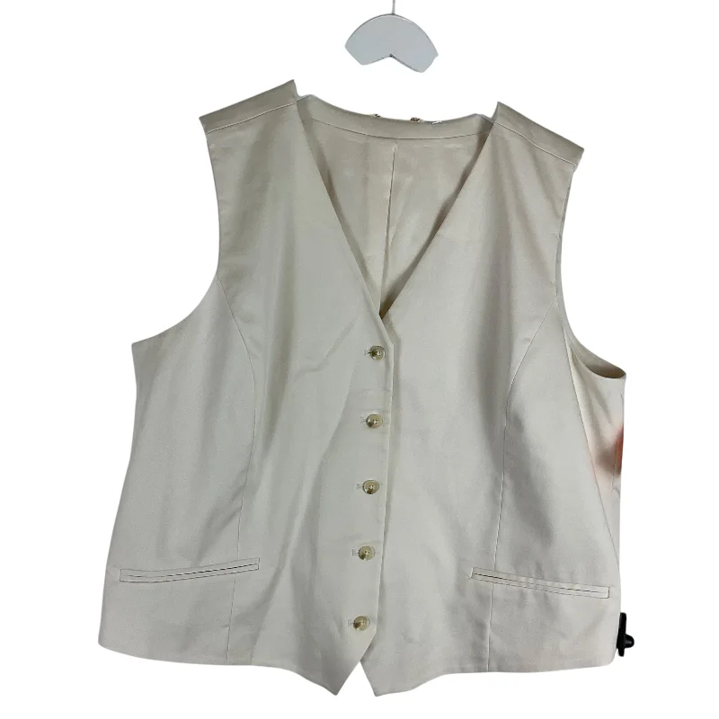 Vest Other By Chicos In Cream, Size: 20