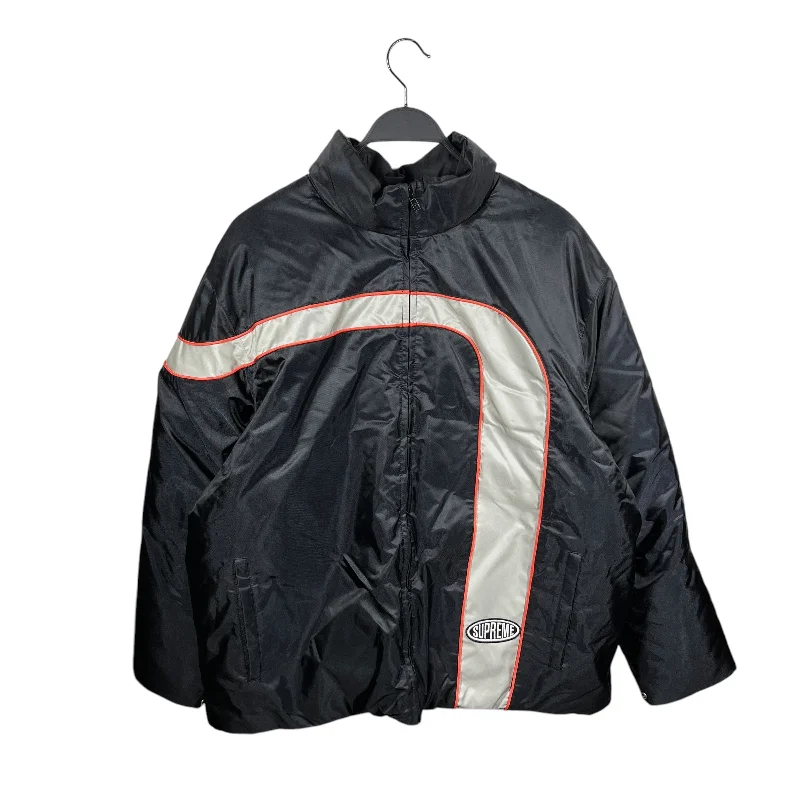 Supreme/Puffer Jkt/XL/Nylon/BLK/stripe ss23