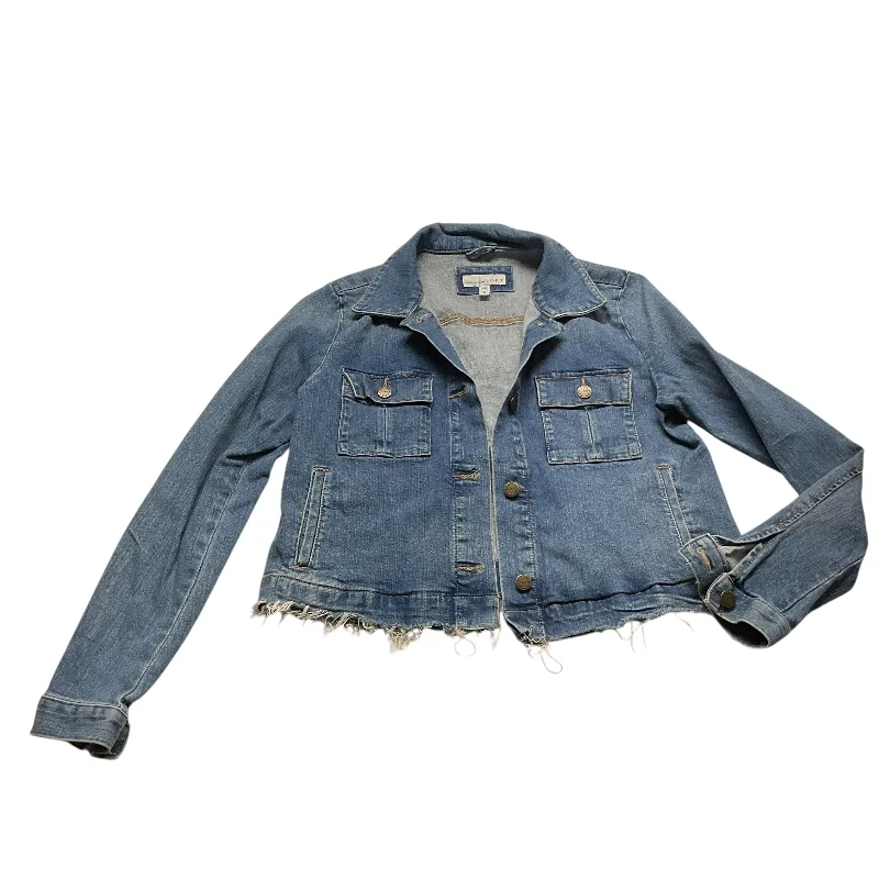 Jacket Denim By Loft In Blue Denim, Size: S