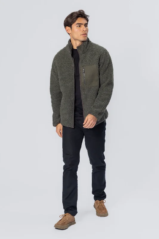 Fleece Jacket - Dark Olive