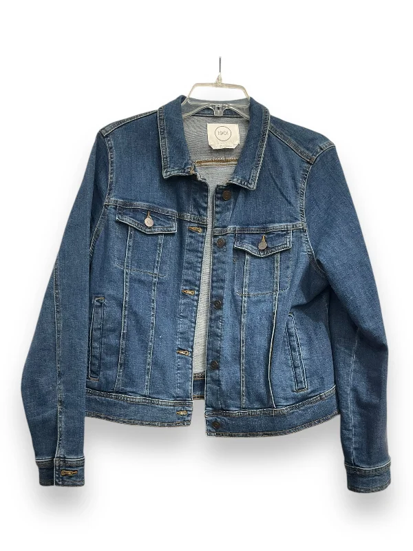 Jacket Denim By 1901 In Blue Denim, Size: L