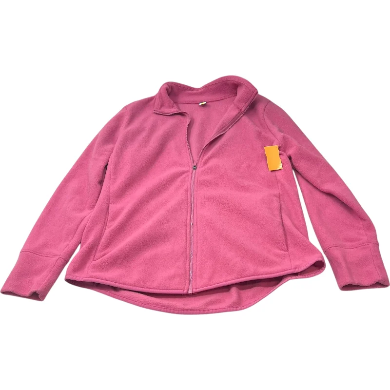 Jacket Fleece By Old Navy In Pink, Size: L