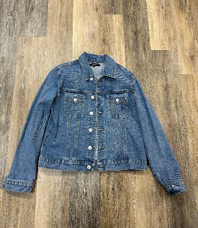 Jacket Denim By Hudson In Blue Denim, Size: L