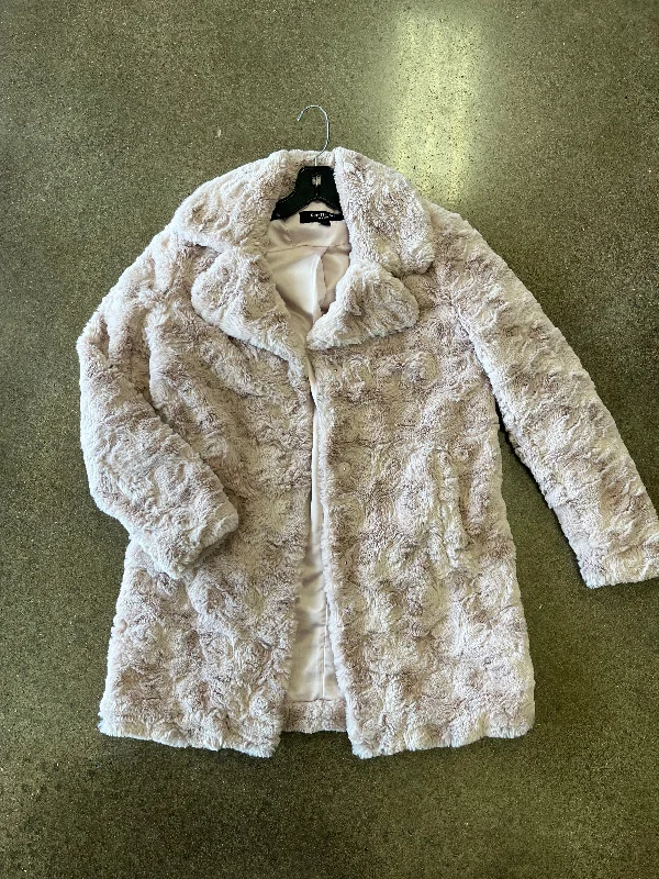 Jacket Faux Fur & Sherpa By Kenneth Cole In Pink, Size: S