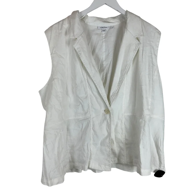 Vest Other By Chicos In White, Size: 20