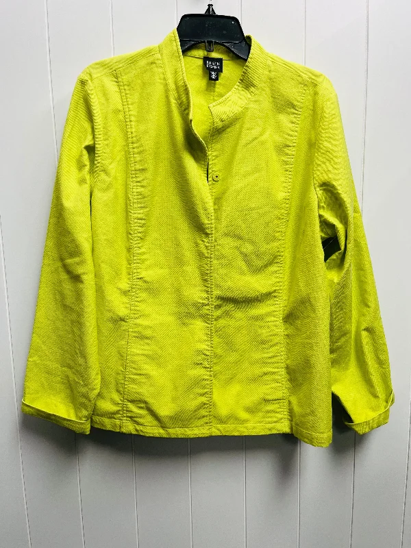 Jacket Other By Eileen Fisher In Green, Size: Xl