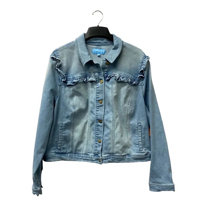 Jacket Denim By Draper James In Blue, Size:3X