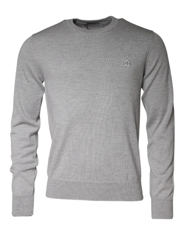 Dolce & Gabbana  Wool Crew Neck Pullover Men's Sweater (Pre-Owned)