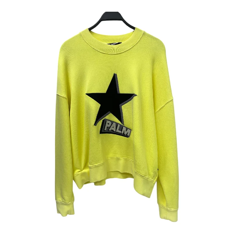 Palm Angels/Sweater/M/Cotton/GRN/FRONT STAR PALM