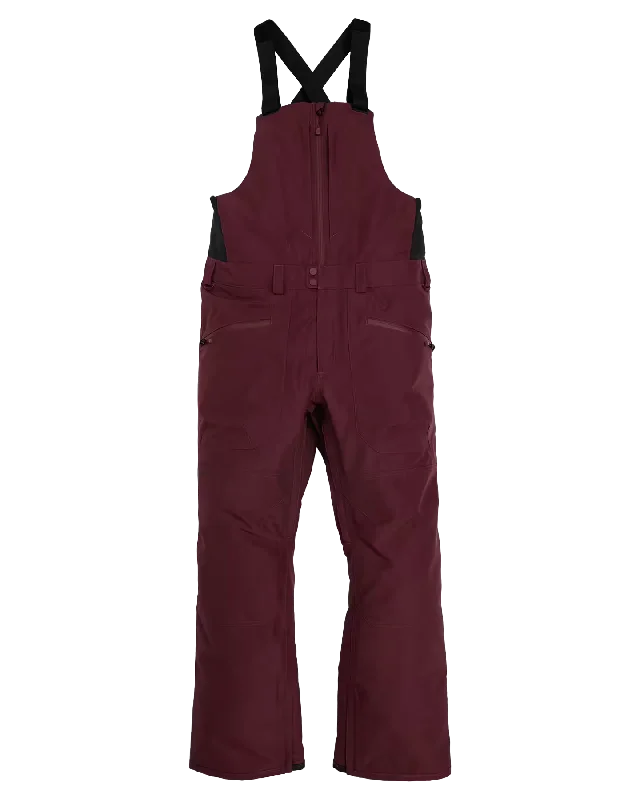 Burton Men's Reserve Gore‑Tex 2L Bib Snow Pants - Almandine