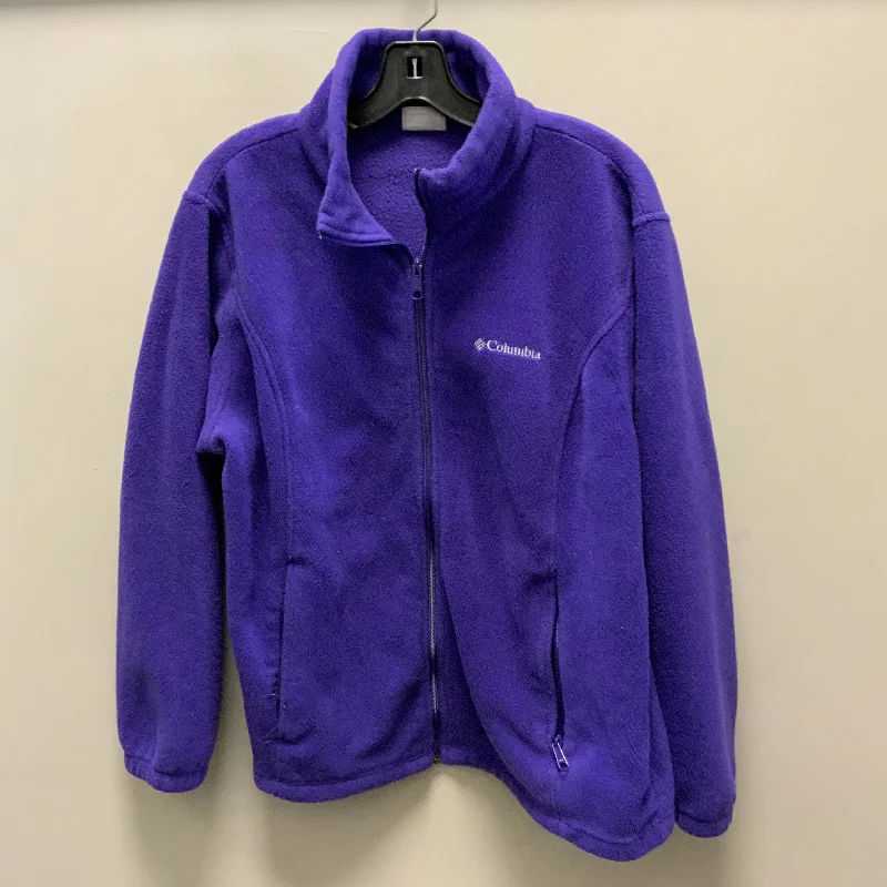 Jacket Fleece By Columbia In Purple, Size: 1x