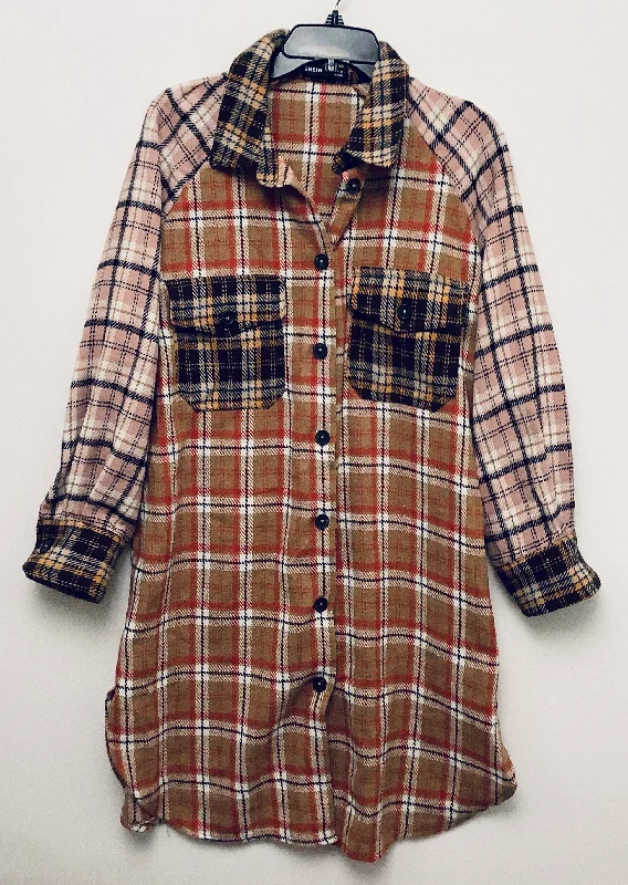 Jacket Other By Shein In Plaid Pattern, Size: S