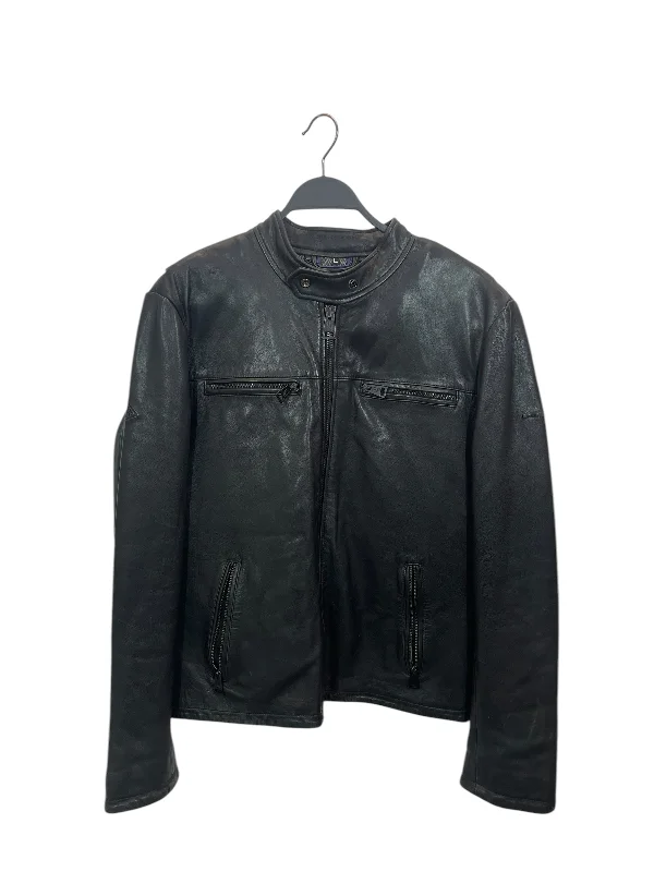 Superdry/Leather Jkt/L/Leather/BLK/M50LY047