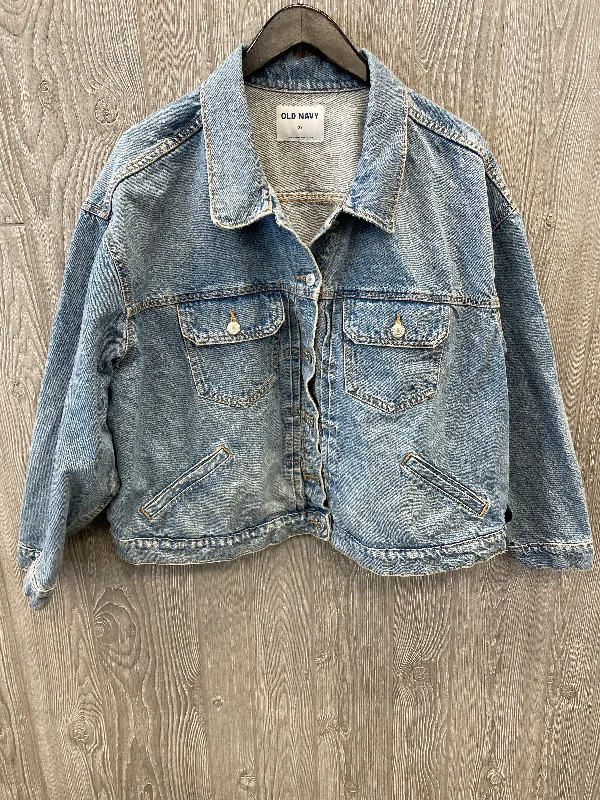 Jacket Denim By Old Navy In Blue Denim, Size: 3x