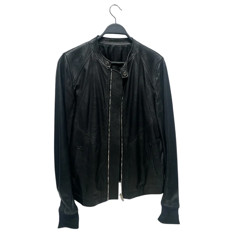 Rick Owens/Leather Jkt/40/Leather/BLK/Instarsia