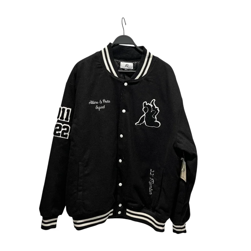 Albino & Preto/Jacket/XXL/Wool/BLK/varsity jacket