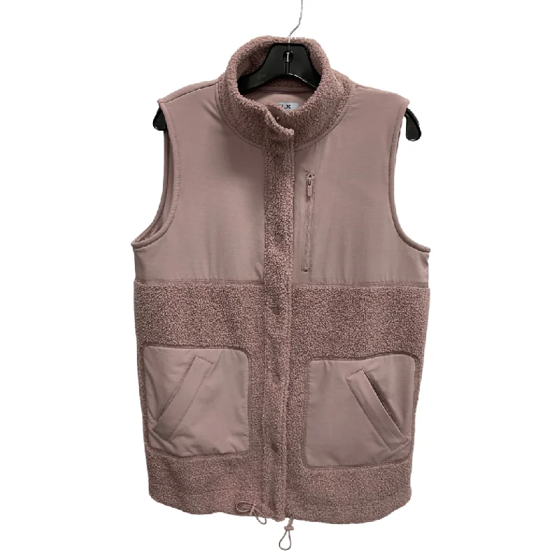 Vest Faux Fur & Sherpa By Flx In Pink, Size: M