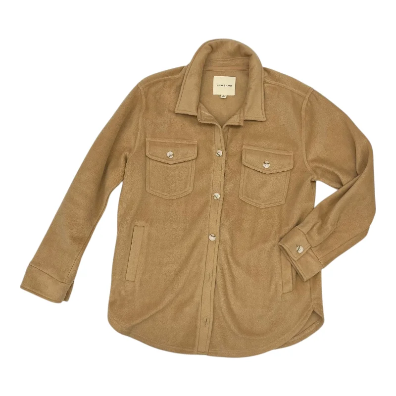 Jacket Shirt By Thread And Supply In Tan, Size:L