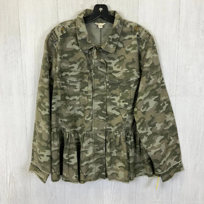 Jacket Other By Cato In Green, Size: 1x