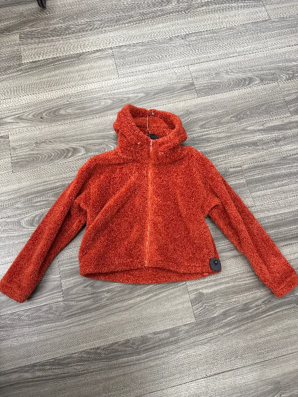 Jacket Faux Fur & Sherpa By Pink In Orange, Size: S