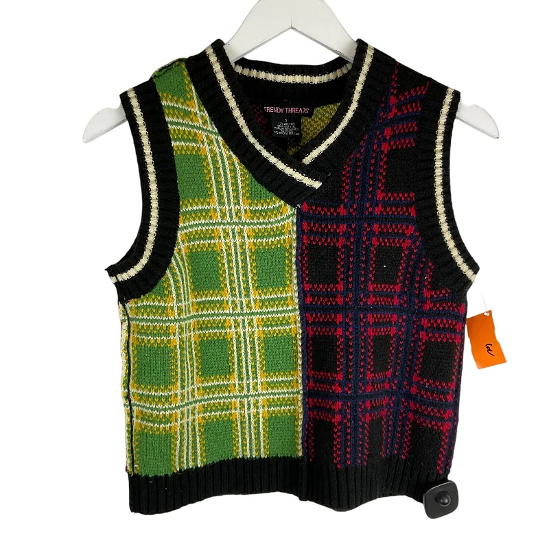 Vest Sweater By Clothes Mentor In Multi-colored, Size: S