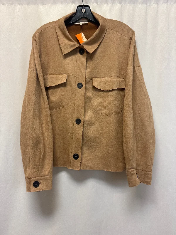 Jacket Other By Clothes Mentor In Beige, Size: 1x