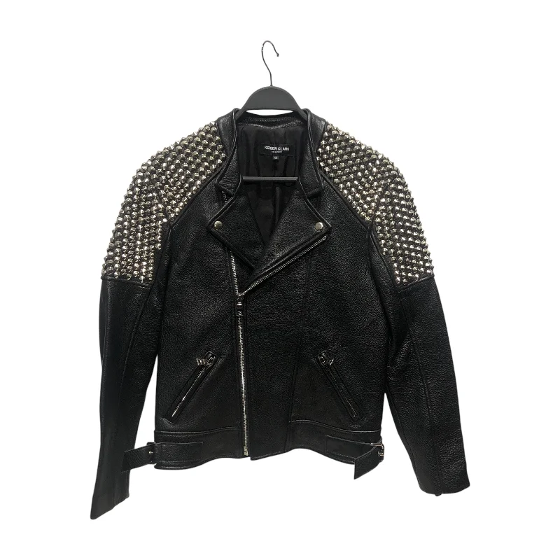 KEISER CLARK /Leather Jkt/XS/Leather/BLK/STUDDED LEATHER JACKET