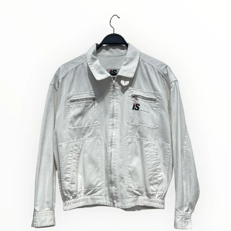 ISSEY MIYAKE/Jacket/S/Cotton/WHT/