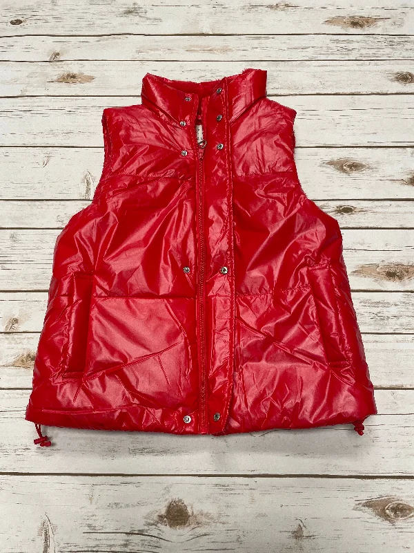 Vest Puffer & Quilted By A New Day In Red, Size: S